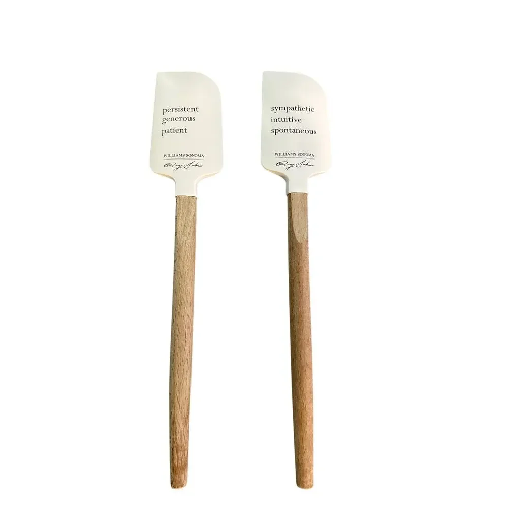 Williams Sonoma Zodiac Spatula Set Taurus Cancer Wood Handle